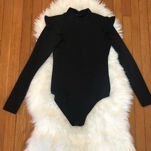 NWOT black long sleeve body suit